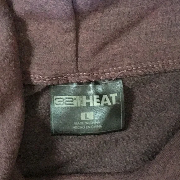 32' Heat Plum color Sweatshirt Size L - Picture 4 of 5